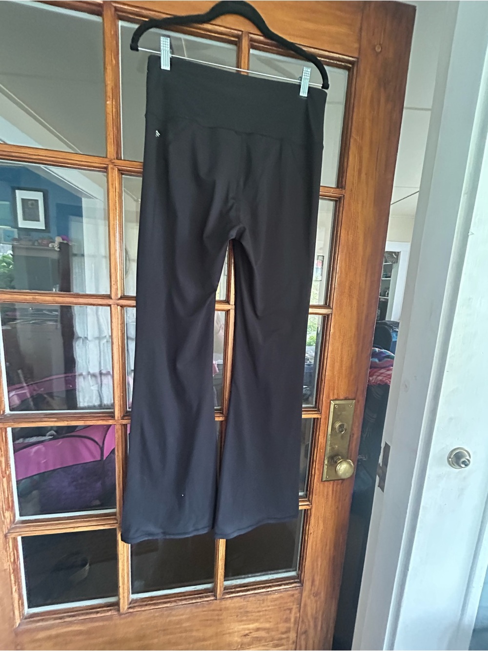 Fabletics Black Boot Cut Flare Workout Pants